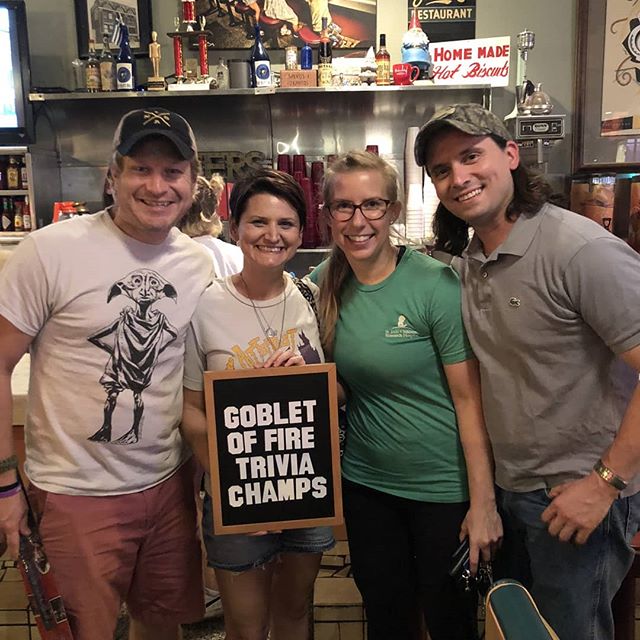 1st Place🏆 #HarryPotterandtheGobletofFire Trivia 🔥 @arcaderestaurant. #cerritotrivia